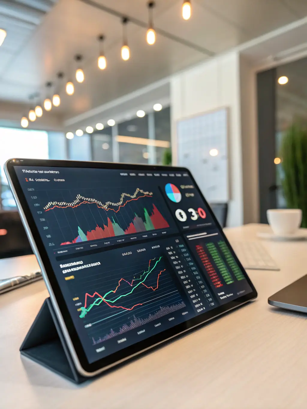 A diverse portfolio of investments displayed on a tablet, showcasing the breadth of financial services offered by royalrbportal.